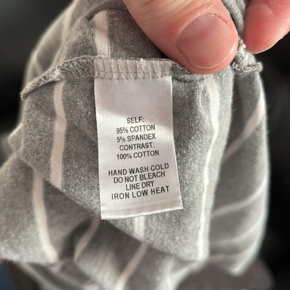 Gray and White Striped Sleeveless Dress lulus xl - Picture 11 of 11